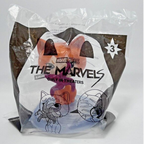 McDonald's Happy Meal Toy 2023 Marvel Studios The Marvels #3 Marvel's Goose New - Picture 1 of 1